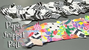 Paper Snippet Roll with Packing Tape