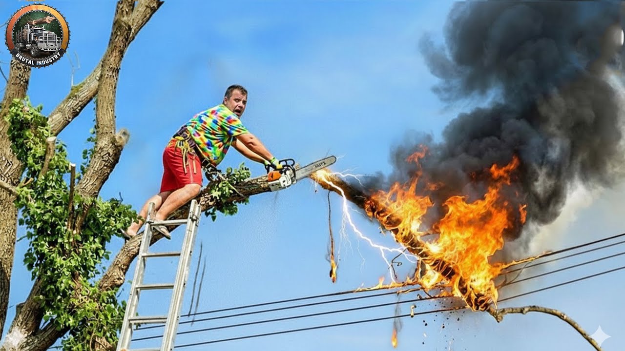 Idiots With Chainsaws: Tree Cutting Fails | Extreme Dangerous Logging Truck Fails #4