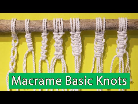 How To Macrame Basic Knots Beginner Tutorial | LIT Decor