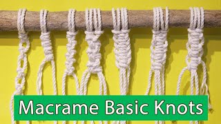 How To Macrame Basic Knots Beginner Tutorial | LIT Decor