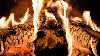 Burning Pine Logs with Flames – Realistic Fire Close-Up 🔥 4K Relaxing
