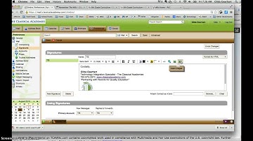 Signatures in Zimbra