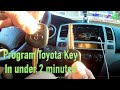 Program Toyota Chip Key - under $10 - rav4, highlander, 4runner, camry, corolla