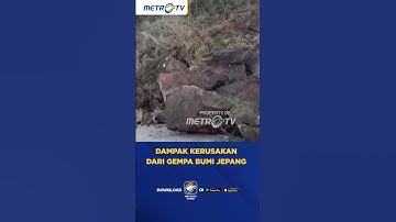 Dampak Kerusakan Dari Gempa Bumi Jepang #Shorts #jepang