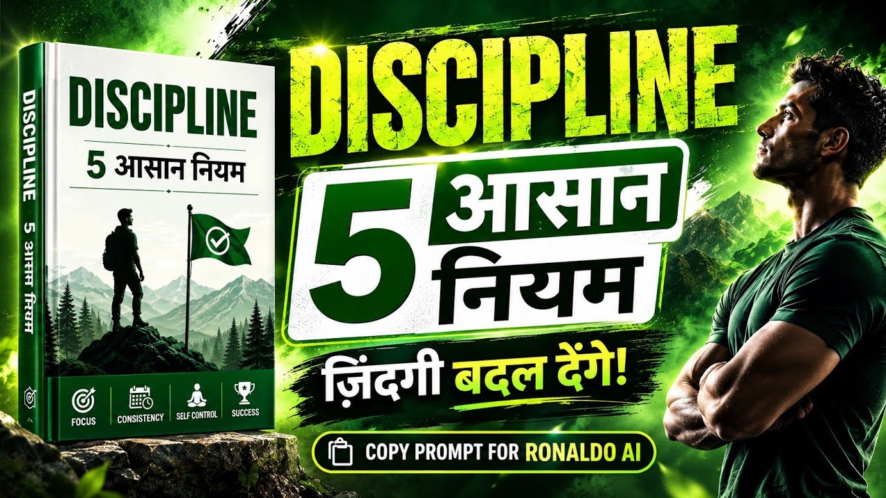 हर दिन Discipline कैसे बनाए रखें 5 आसान नियम Book summary in Hindi book audio
