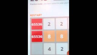 The Highest Possible Tile in 2048 Puzzle-------131072