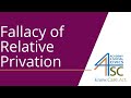 Understanding the Fallacy of Relative Privation