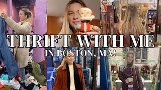 Thrift with me in Boston, MA! / Thrifting and Vintage in Boston / Vintage Home Decor and Clothing