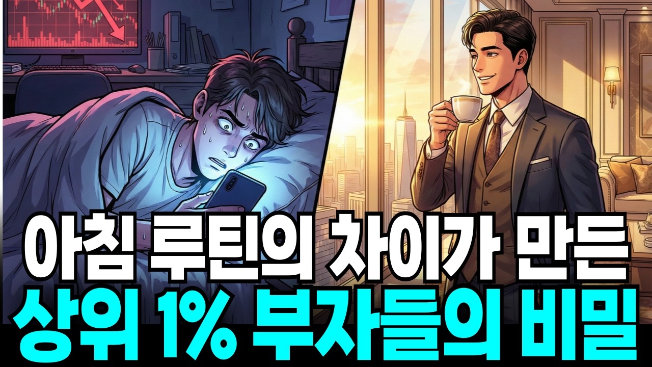 아침 루틴의 차이가 만든 가난과 상위 1% 부자