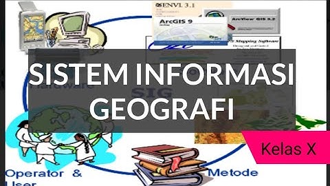 Sistem Informasi Geografi (SIG)