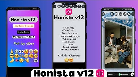NEW Honista v12 Update 🔥Honista iPhone story settings | New features| Honista iOS 17.4 Emojis Fonts