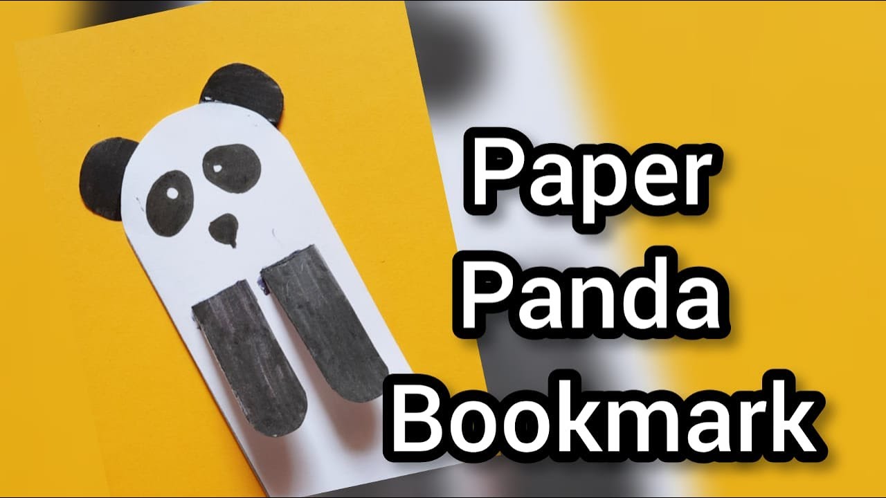 Paper Panda Bookmark |How to make Paper Panda Bookmark |DIY BOOKMARK Ideas