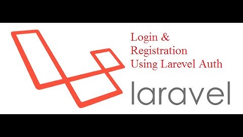 Create Login and Registration with Bootstrap in Laravel