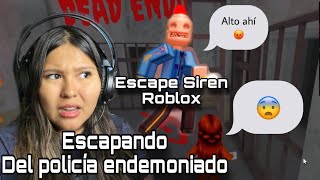 ESTE POLICÍA ESTÁ ENDEMONIADO ( ESCAPE SIREN COP’S PRISON) ROBLOX