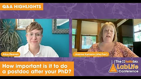 How important is it to do a postdoc after your PhD? - Dr Joanne Kamens