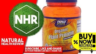 Now Foods, Organic Plant Protein, Natural Unflavored, 2 lbs (907 g)