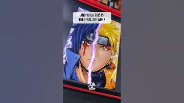 Naruto x Sasuke Digital Fan Art using iPad Pro 12.9 M1