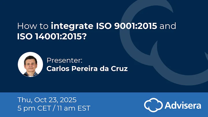 How to integrate ISO 9001:2015 and ISO 14001:2015 [live webinar]