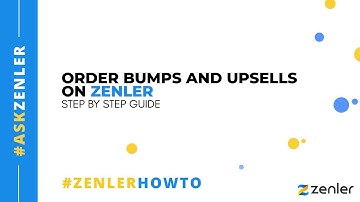 #askzenler - Order Bumps and Upsells