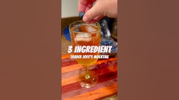 3 Ingredient Trader Joe’s Mocktail #mocktail #mocktailrecipes #alcoholfree