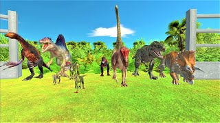 Counterattack of dinosaurs. Escape from the cage! | Animal Revolt Battle Simulator