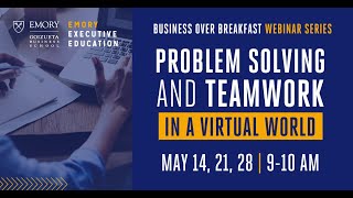 Business Over Breakfast Webinar Series with Emory Executive Education, Patrick Noonan &amp; Lynne Segall