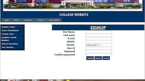 How to create College Website Project in ASP.NET Part-6 | Coder baba |