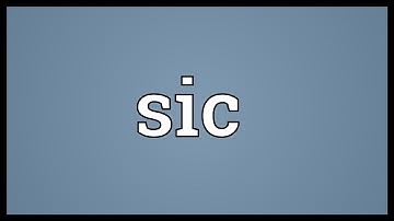 Sic Meaning