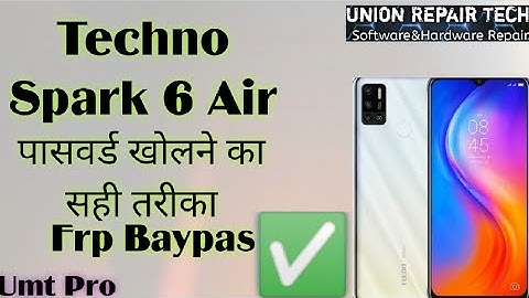 Techno Spark 6 Air (KE6) Password Remove by Umt Tool 100% working 2021@unionrepairtech