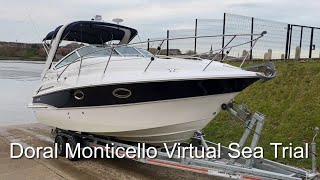 Doral Monticello with Volvo Penta D4 260HP  Virtual Sea Trial