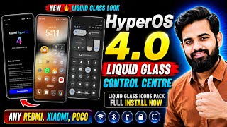 HyperOS 4.0 Liquid Glass Control Centre + Icons Pack | Full Installation Guide for Redmi,Xiaomi,POCO screenshot 5