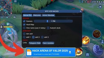 ✅ LINK DOWNLOAD UPDATED 3.0 HACK/MOD MENU APK ARENA OF VALOR +WALLHACK +AIMBOT + ESP | AOV HACK APP