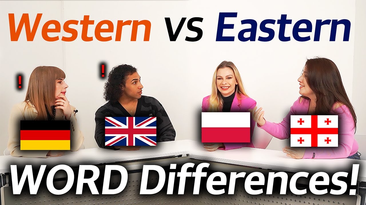 Western Europe vs Eastern Europe Word Differences!! (Germany, United Kingdom VS Poland, Georgia)