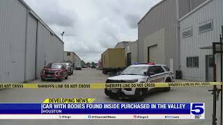 2 men found dead in Houston inside vehicle bought at an auction in the Rio Grande Valley
