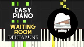 Waiting Room (EASY Piano Tutorial) - Deltarune