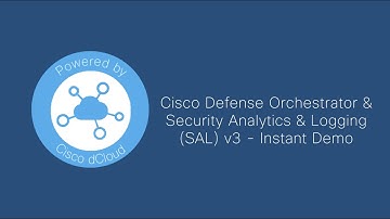 Cisco Defense Orchestrator and Security Analytics & Logging SAL v3 - Instant Demo - Trailer