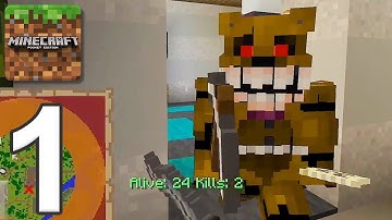 Minecraft: Servers - Gameplay Walkthrough Part 1 - Battle Royale (iOS, Android)