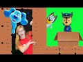 Assistant's Box fort Hide & Seek Adventure with Blues Clues and Paw Patrol