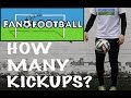 How many football kick ups  keepy uppies can you do