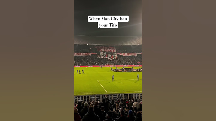 Why did Man City ban Feyenoord fans Tifo?! #football