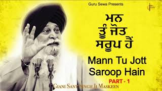 Mann Tu Jott Saroop Hai | Giani Sant Singh Ji Maskeen | Guru Sewa