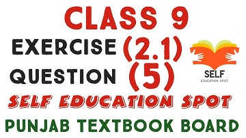 Ex 2.1 class 9 Q5 | class 9 exercise 2.1 question number 5 | Math class 9 chapter 2 EX 2.1 q5
