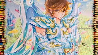 Speed Drawing - Pegasus Seiya (Saint Seiya/Os Cavaleiros do Zodíaco 聖闘士星矢 )