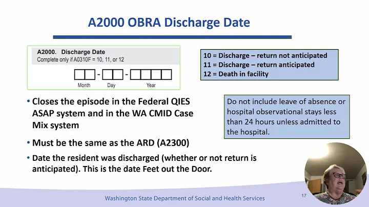 MDS3.0 Section A. ID Information after A1500 PASRR: Unit 1 Session4