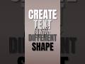 Create text with different shape 📐 #canvatutorial #canvadesign #youtube #canvahacks #youtubeshorts