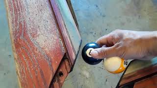 Diamond pool table restoration video #2