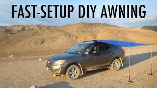 FastSetup DIY Van, SUV, or Truck Awning (Great for Vandwelling/Truck Camping)