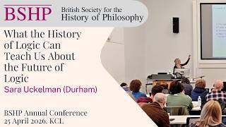 Sara Uckelman, 'What the History of Logic Can Teach Us About the Future of Logic'