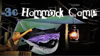 Hammock Winter Camping, CAMPFIRE COOKING, DD Setup &amp; Bushcraft