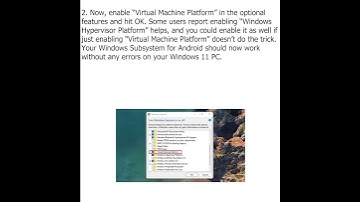Fix ‘Unable to start Windows Subsystem for Android’ Error in Windows 11
